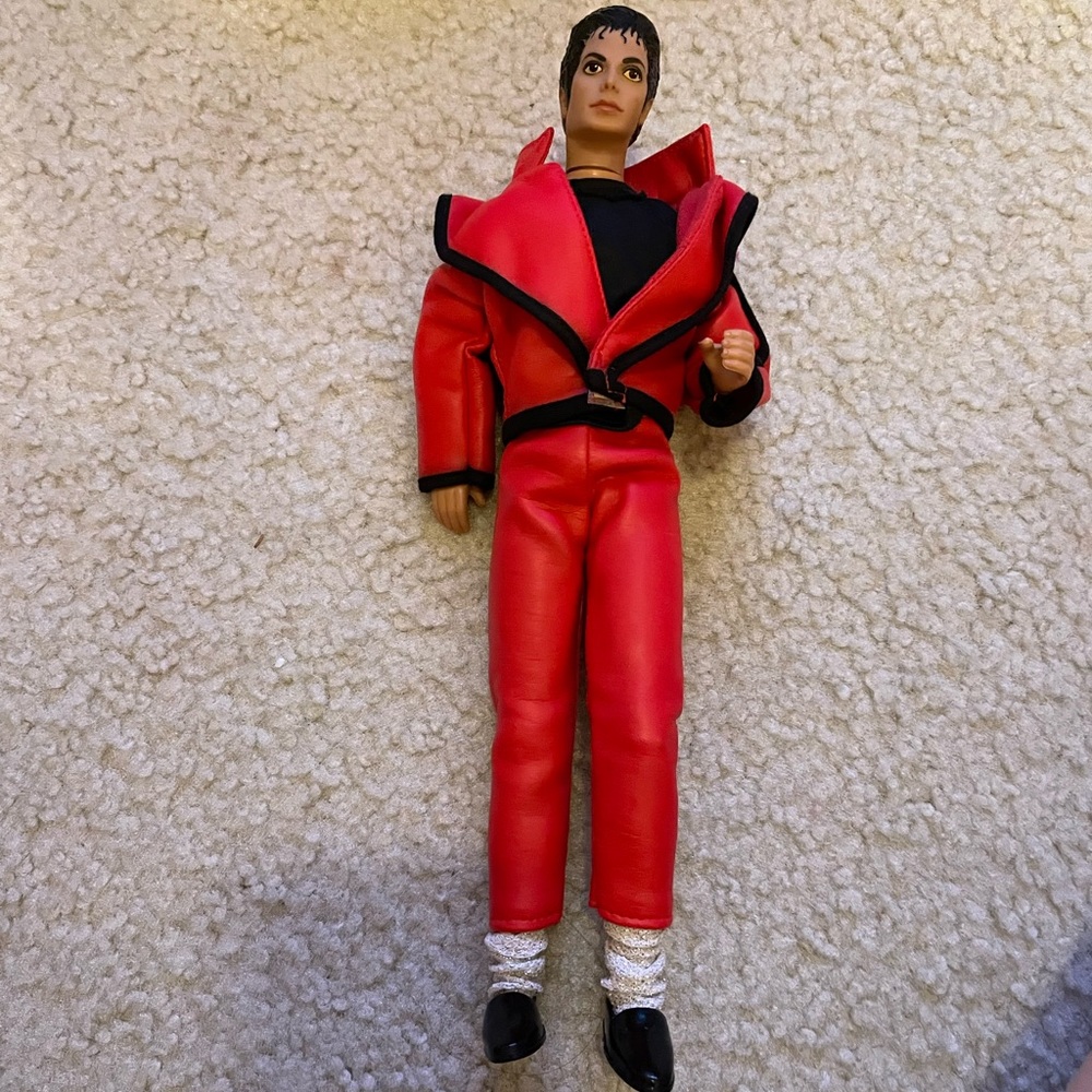 Michael Jackson 1984 Thriller 12 inch doll. Used